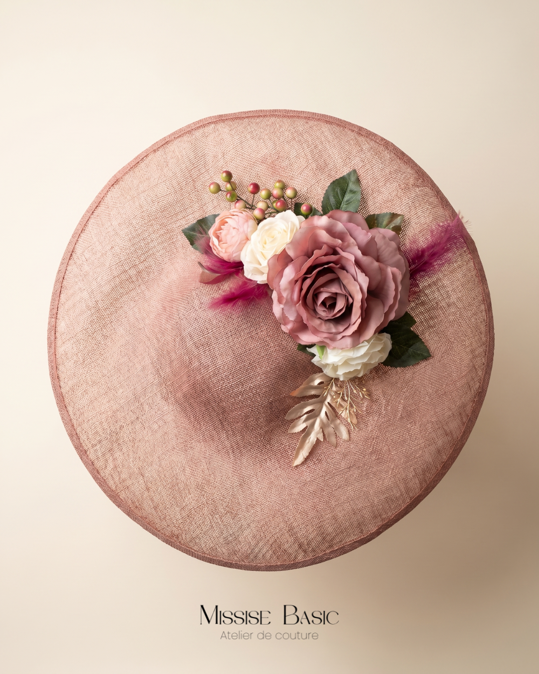 léonie capeline rose poudré léonie capeline rose poudré